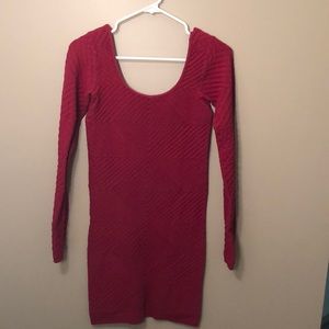 Red bodycon BCBG dress